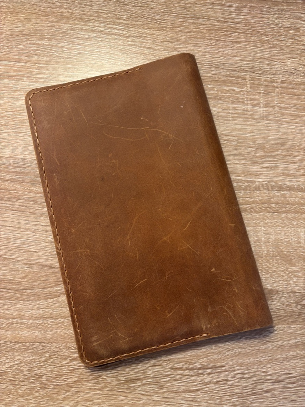 A5 Slim Leather Stamped Cover for Notebook Planner - Picture 2 of 12